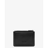 Yoshi Sunflowers Black Leather Zip Top Purse