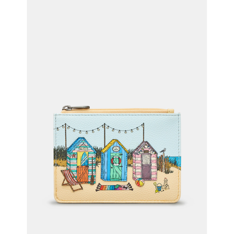 Yoshi Seaside Memories Zip Top Sand Leather Purse