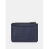 Yoshi Jane Austen Bookworm Zip Top Navy Leather Purse