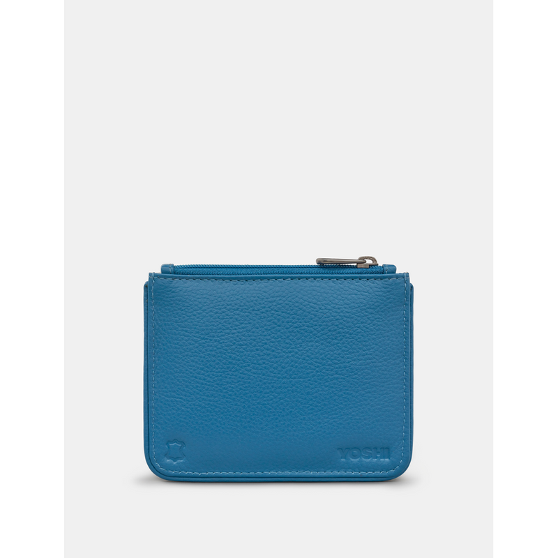 Yoshi Mermaid's Dance Zip Top Blue Leather Purse