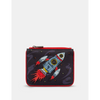 Yoshi Blast Off Zip Top Red Leather Purse