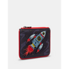 Yoshi Blast Off Zip Top Red Leather Purse