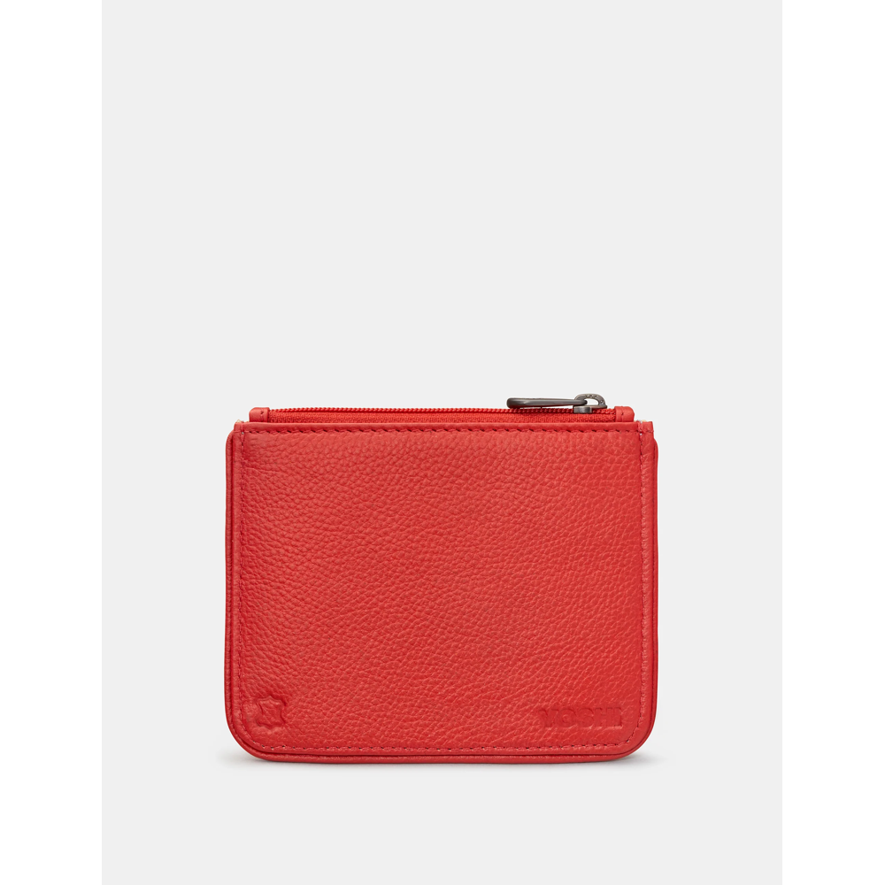 Yoshi Camper Van Red Leather Zip Top Purse