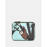 Yoshi Sloth Green Leather Zip Top Purse