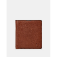 Yoshi Two Fold North South Brown Leather Wallet