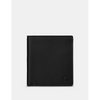 Yoshi Two Fold North South Black Leather Wallet