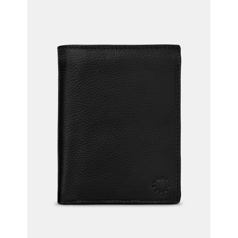 Yoshi Traditional Extra Capacity Black Leather Wallet