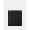 Yoshi Two Fold Black Leather Wallet with Coin Pocket