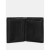 Yoshi Two Fold Black Leather Wallet with Coin Pocket