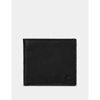 Yoshi Two Fold East West Black Leather Wallet