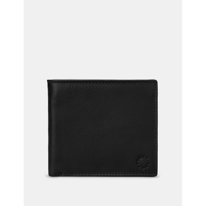 Yoshi Two Fold East West Black Leather Wallet