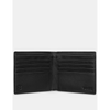 Yoshi Two Fold East West Black Leather Wallet