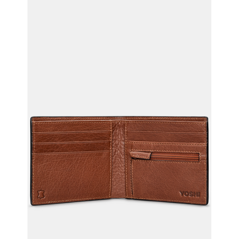 Yoshi Highland Cow Tweed Leather Wallet