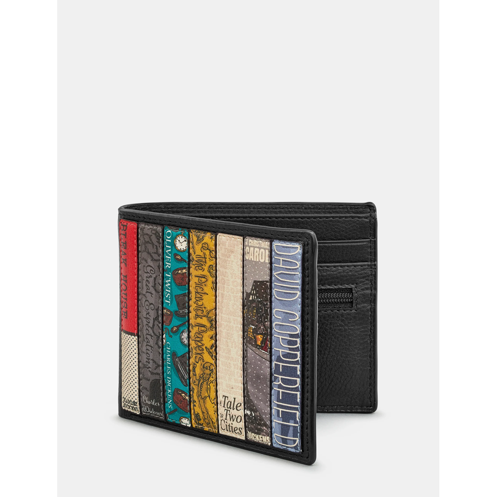 Yoshi Dickens Bookworm Black Leather Wallet