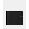 Yoshi Extra Capacity Black Leather Wallet with Tab