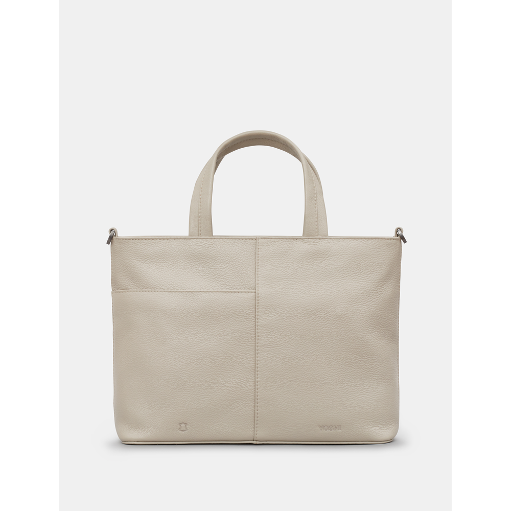 Yoshi Hampton Multiway Warm Grey Leather Grab Bag