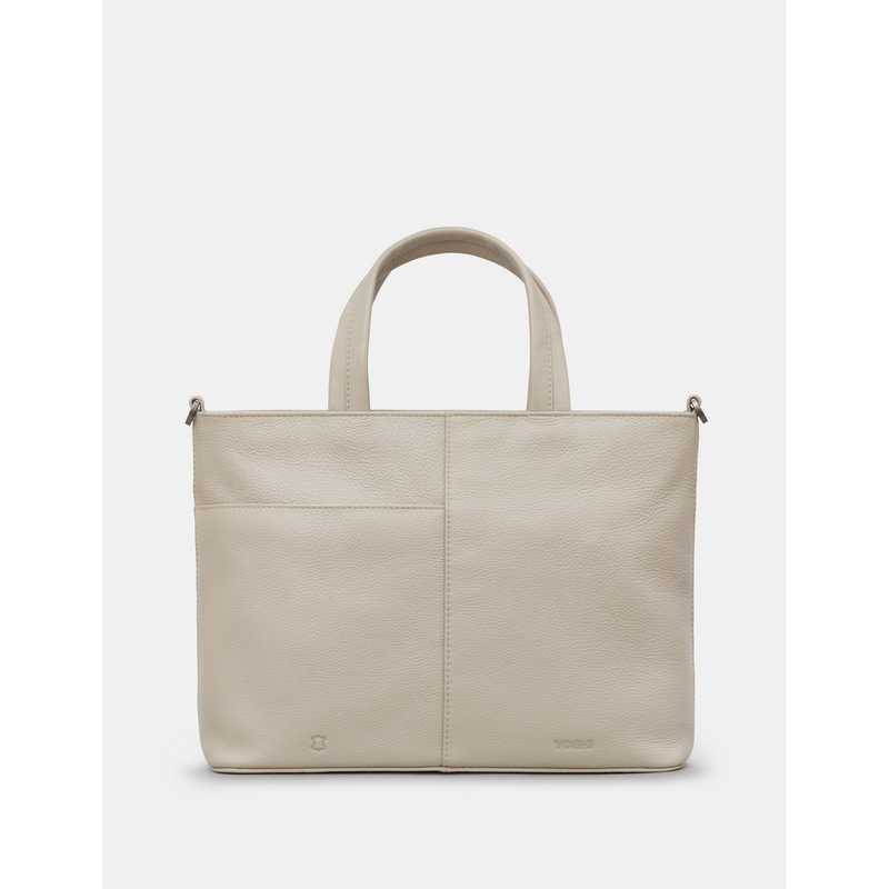 Yoshi Hampton Multiway Warm Grey Leather Grab Bag