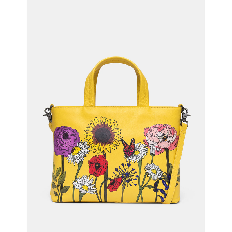 Yoshi Wildflowers Leather Multiway Grab Bag