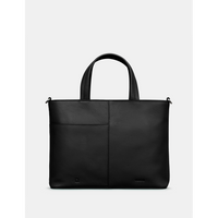 Yoshi Bark To Bark Black Leather Grab Bag