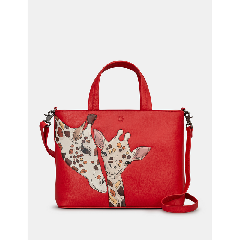 Yoshi Mothers Pride Red Leather Grab Bag