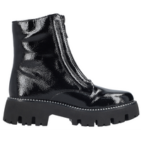 Rieker Y3351-00 (Freedom) Black Patent Boots