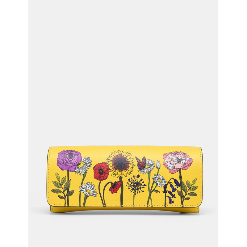 Yoshi Wildflowers Leather Glasses Case