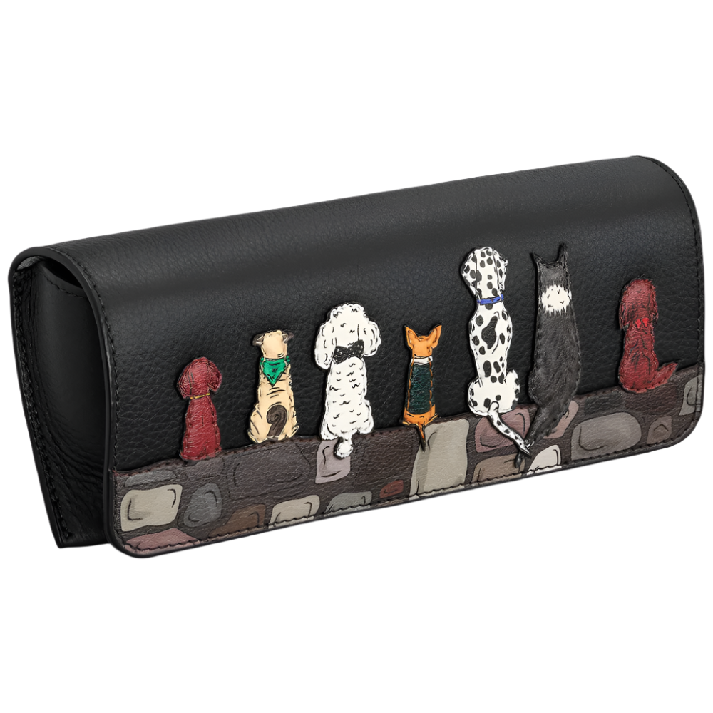 Yoshi Bark To Bark Leather Glasses Case