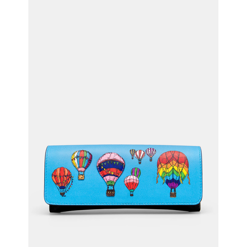 Yoshi Balloon Festival Black Leather Glasses Case