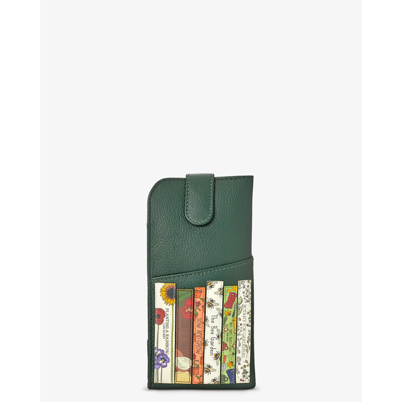 Yoshi Green Fingers Bookworm Library Green Leather Glasses Case