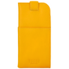 Yoshi Highland Cow Yellow Leather Glasses Case