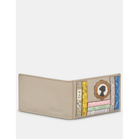 Yoshi Jane Austen Bookworm Library Warm Grey Leather Travel Pass Holder