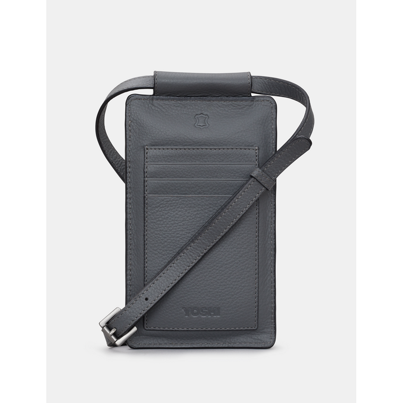 Yoshi Bronte Bookworm Grey Leather Phone Case
