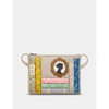 Yoshi Jane Austen Bookworm Warm Grey Leather Cross Body Bag