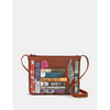 Yoshi Shakespeare Bookworm Brown Leather Cross Body Bag