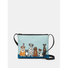 Yoshi Party Dogs Leather Cross Body Bag