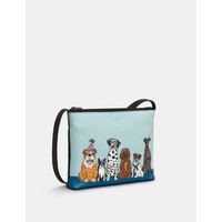 Yoshi Party Dogs Leather Cross Body Bag