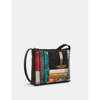 Yoshi Dickens Bookworm Black Leather Cross Body Bag