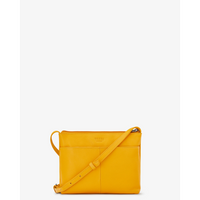 Yoshi Highland Cow Yellow Leather Cross Body Bag