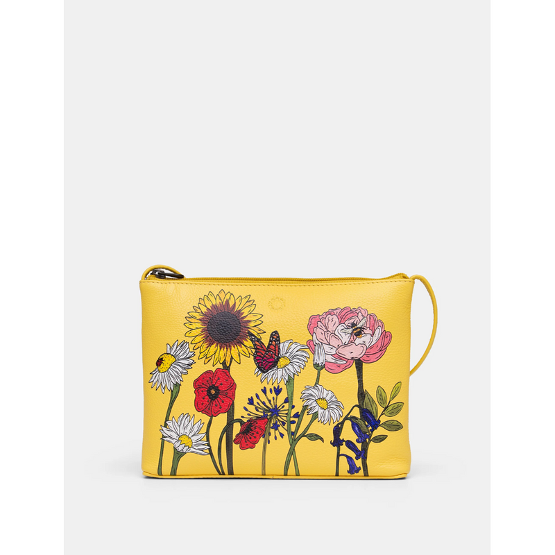 Yoshi Wildflowers Leather Cross Body Bag