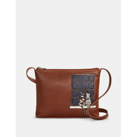 Yoshi Midnight Cats Parker Leather Cross Body Bag