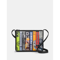 Yoshi Sci-Fi Bookworm Parker Black Leather Cross Body bag