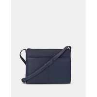 Yoshi Jane Austen Bookworm Navy Leather Cross Body Bag