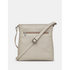 Yoshi Bryant Warm Grey Leather Cross Body Bag