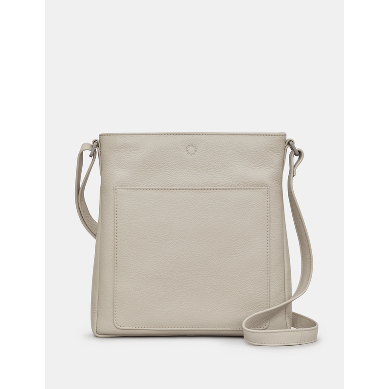 Yoshi Bryant Warm Grey Leather Cross Body Bag