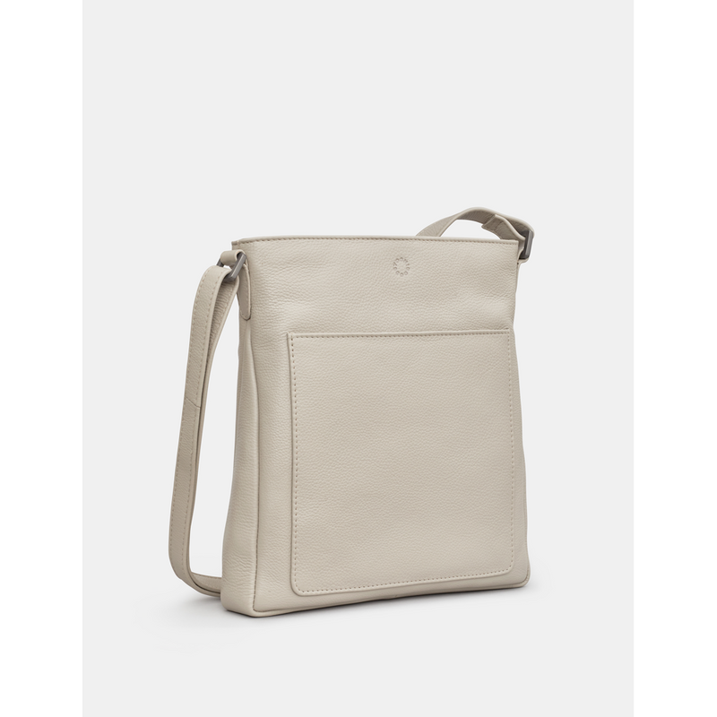 Yoshi Bryant Warm Grey Leather Cross Body Bag