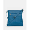 Yoshi Bryant Petrol Blue Leather Cross Body Bag