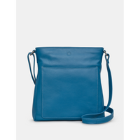 Yoshi Bryant Petrol Blue Leather Cross Body Bag