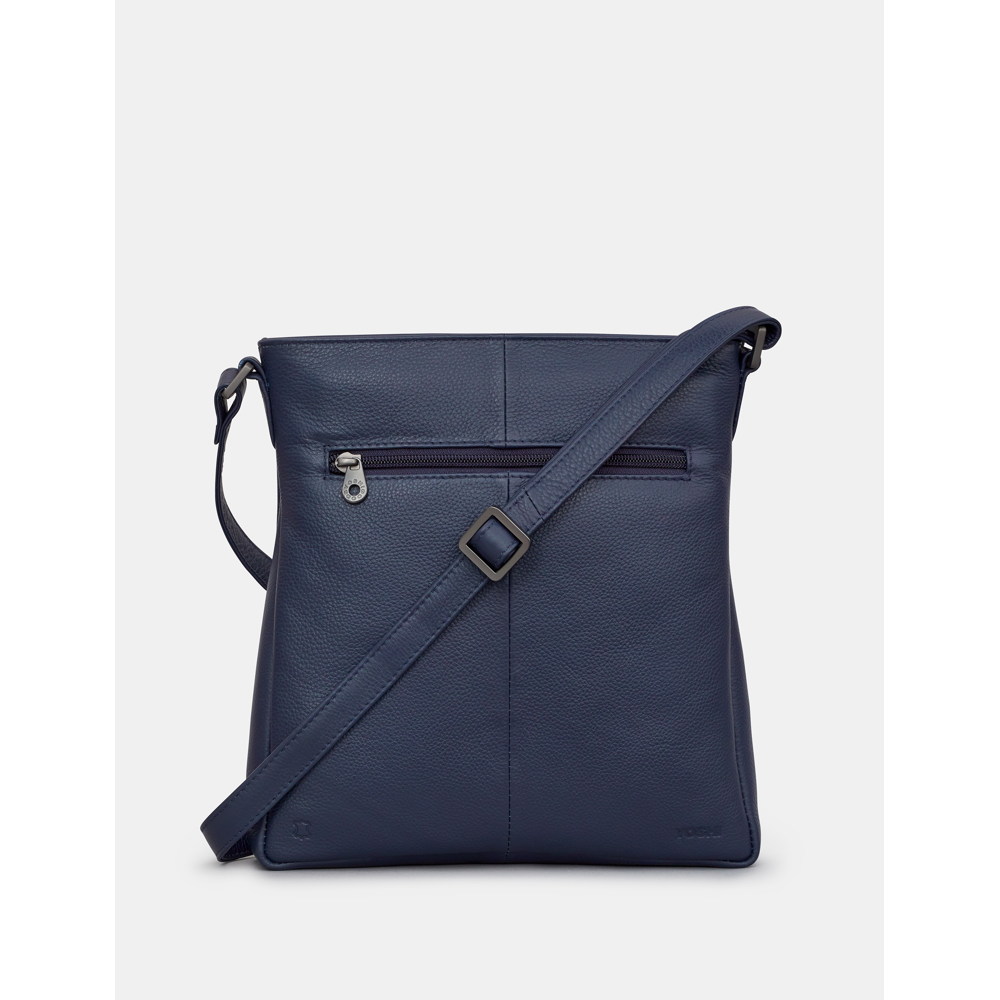 Yoshi Bryant Navy Leather Cross Body Bag