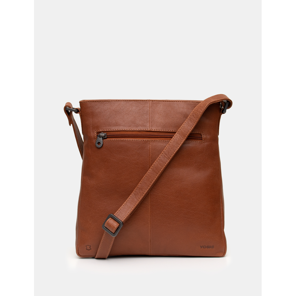 Yoshi Bryant Brown Leather Cross Body Bag