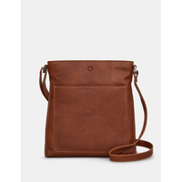 Yoshi Bryant Brown Leather Cross Body Bag